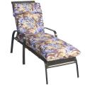 Bria Floral Outdoor Brown/ Purple Chaise Lounge Chair Cushion