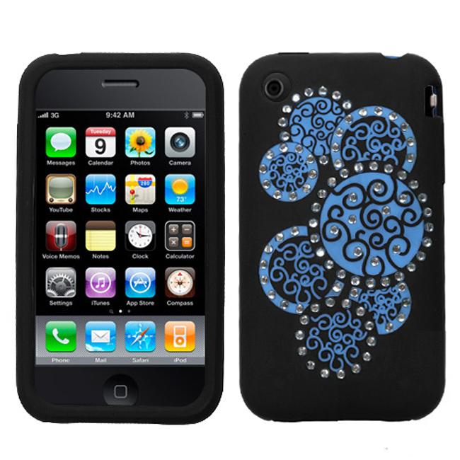 Deluxe Apple iPhone 3/ 3G/ 3GS Diamond Circle Protector Case