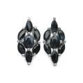 Malaika Sterling Silver Sapphire Earrings