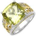 Malaika 14k Gold over Sterling Silver Lemon Topaz Ring