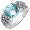 Sterling Silver Tanzanite and Blue Topaz Ring
