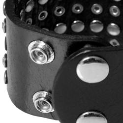 Journee Collection Women's Rhinestone and Stud Accent Snap Bracelets
