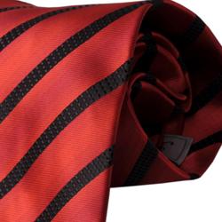 Boston Traveler Men's Striped Pattern Tie Hanky Set