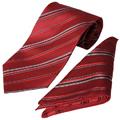 Boston Traveler Men's Striped Tie Hanky Set