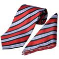 Boston Traveler Platinum Men's Striped Tie Hanky Set