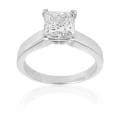 14k White Gold 2ct TDW Certified Diamond Solitaire Engagement Ring (H-I, I1)