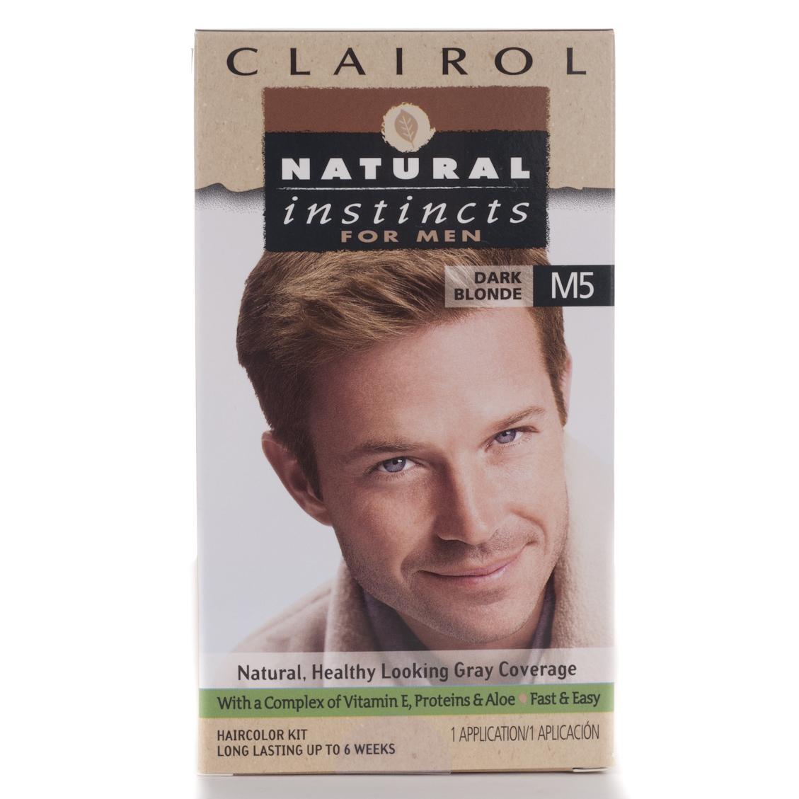 Clairol Natural Instincts Mens M5 Dark Blonde Hair Color Pack Of