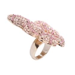 Papillion Rhinestone Butterfly Ring