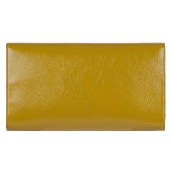 Yves Saint Laurent 203855 Large Yellow Patent Leather Clutch ...