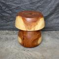 Monkey Pod Wood 20-inch Mushroom Solid End Table (Thailand)