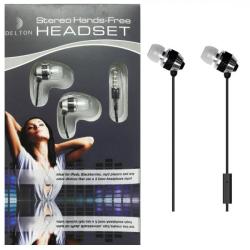 Delton Stereo Handsfree Silver Headset for Verizon iPhone 4