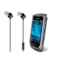 Delton Stereo Handsfree Silver Headset for BlackBerry Torch 9800