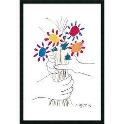 Pablo Picasso 'Fleurs et Mains' Framed Art Print