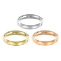 Tri-color Stainless Steel Cubic Zirconia Rings (Set of 3)
