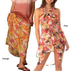 Floral Chiffon Print Sarong (India)