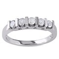 Miadora Sterling Silver 1/2ct TDW Diamond Anniversary Ring (J-K, I3)