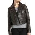 Tanners Avenue Women's Premium Buffalo Distressed Brown Leather Biker Jacket