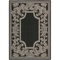 Safavieh Black/ Sand Indoor Outdoor Rug