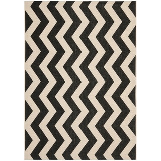 @@@ >  Safavieh Black/ Beige Indoor Outdoor Rug