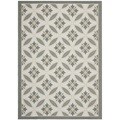 Safavieh Light Grey/ Anthracite Grey Indoor Outdoor Rug