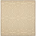 Safavieh Brown/ Natural Indoor Outdoor Rug (6'7 Square)