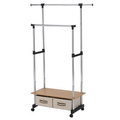 Double Lever Coat Rack with Storage