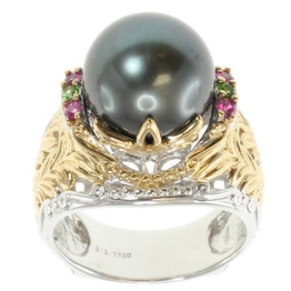 Michael Valitutti Two-tone South Sea Pearl Ring
