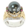 Michael Valitutti Two-tone South Sea Pearl Ring