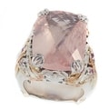 Michael Valitutti Two-tone Rose Quartz Ring