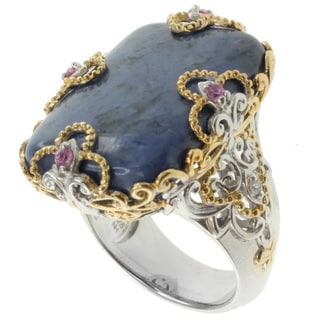 Michael Valitutti Two-tone Dumorierite Ring