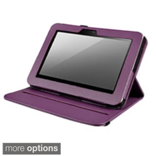 BasAcc Purple Leather Swivel Case for Amazon Kindle Fire HD 7-inch