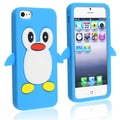 BasAcc Dark Blue Penguin Silicone Case for Apple iPhone 5