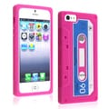 BasAcc Hot Pink Tape Silicone Case for Apple iPhone 5