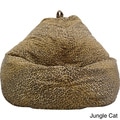 Hudson Industries Large Safari Microfiber Teardrop Bean Bag