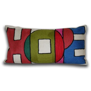 Marlo Lorenz 'Hope' 18-inch Cotton Decorative Pillow