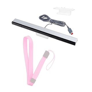 BasAcc Hand Strap/ Wired Sensor Bar for Nintendo Wii