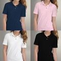 Los Angeles Pop Art Women's Pique Cotton Polo Shirt