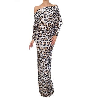 Tabeez Long Animal Printed Maxi Dress