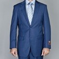 Giorgio Fiorelli Men's Petroleum Blue 2-Button Suit