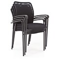 Mario Mesh Stack Chairs with Arms (Set of 4)