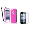 BasAcc Hot Pink TPU Case/ Screen Protector for Apple iPhone 5
