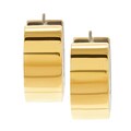 18k Two-tone Gold Torino Estate Cuff Earrings