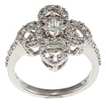 14k White Gold 4/5ct TDW Diamond Estate Ring (H-I, VS1-VS2)