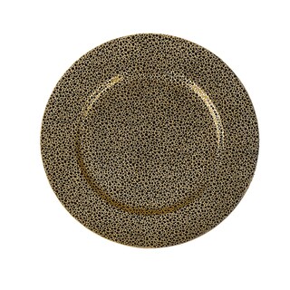 Safari Goldtone Speckled Chargers (Set of 4)