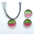 Bow Clippeez 2 Envy Sister Bottle Cap Necklace