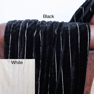 Rianna Minked 50 x 60 Rhinestone Throw