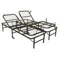 Pragma Simple Adjust Head and Foot King-size Bed Frame