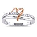 Miadora 10k Two-tone Gold Diamond Accent Heart Ring