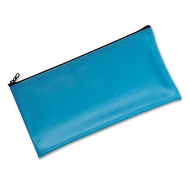 MMF Industries Marine Blue Vinyl Zippered Bank Pouch