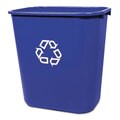 Rubbermaid Medium Blue Deskside Recycling Container